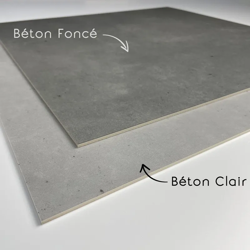 Dalle PVC Effet Béton Clair